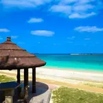 Beach Resorts in Japan: Okinawa's Ishigaki for coral reefs, Izu Peninsula for scenic beauty, and Miyako-jima for white sandy beaches. 