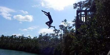 Jumping at Captain Bills smallhope.com