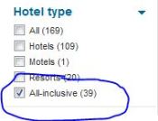 All Inclusive search