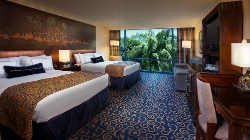 Guest rooms at Disneyland Hotel