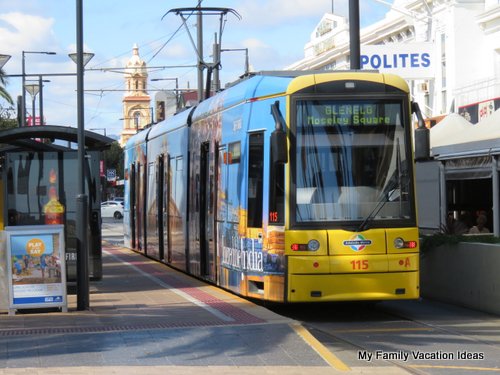 Tram to Glenelg Beach