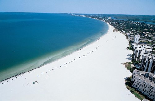White sand beach in Florida