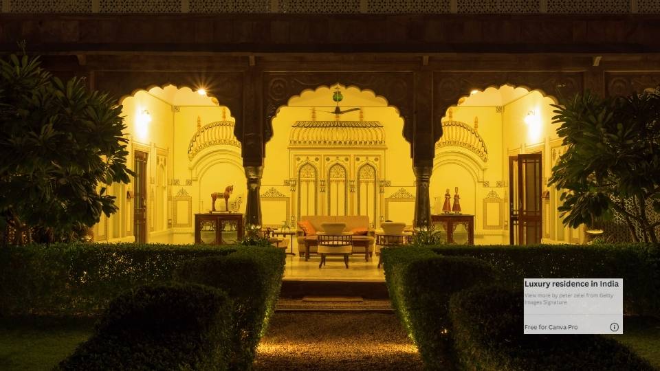 Luxury resort in India