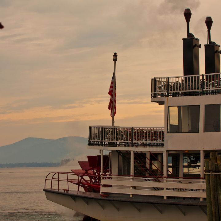 Steamer At Lake George Steamer At Lake George