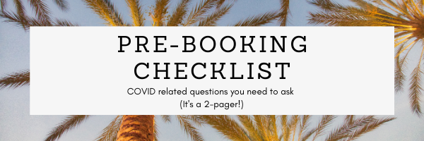 Pre-Booking Checklist for COVID