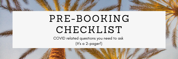 Pre-Booking Checklist for COVID Pre-Booking Checklist for COVID