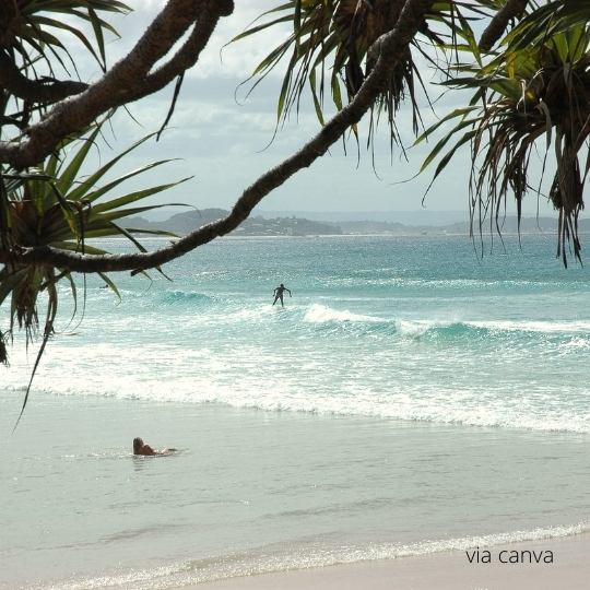 Surfing by Rainbow Beach Resort